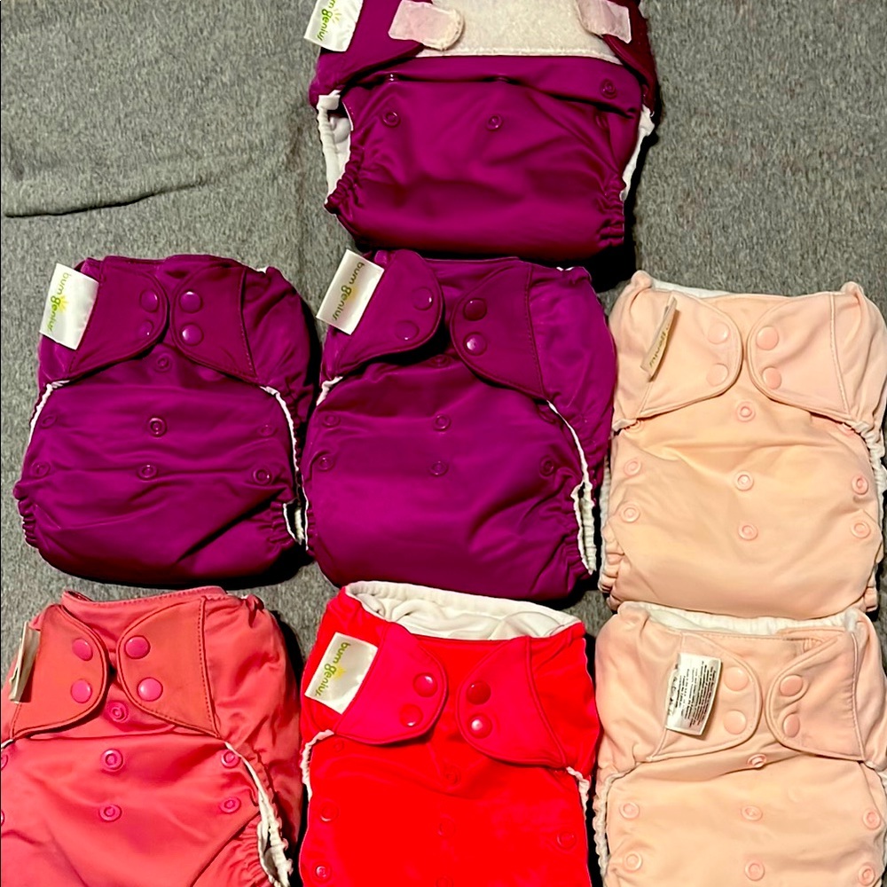 Bum Genius Adjustable Girls Pocket Cloth Diaper Set